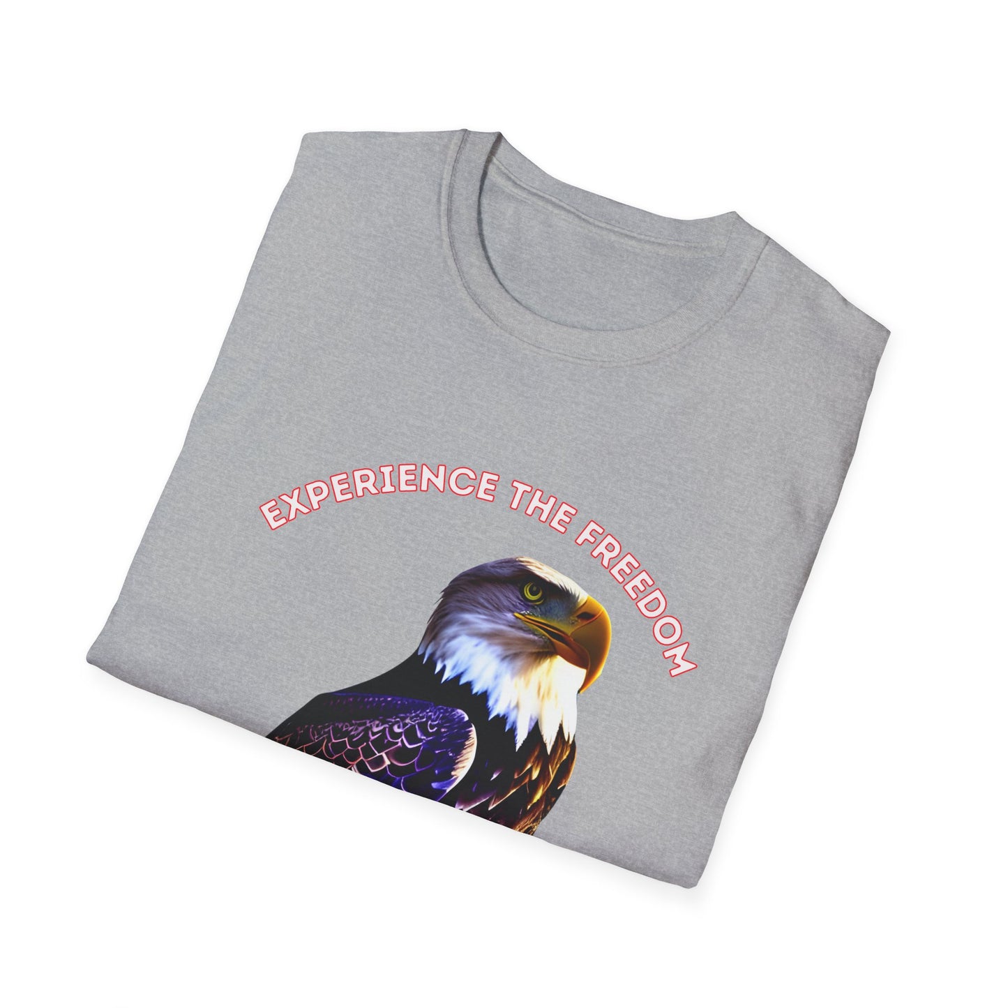 Experience the Freedom of a life in Christ Unisex soft style T-shirt