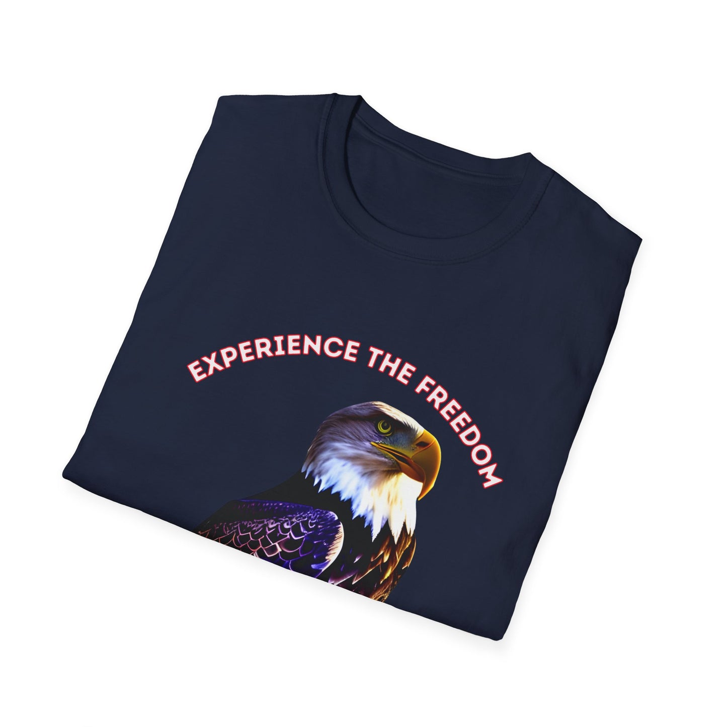 Experience the Freedom of a life in Christ Unisex soft style T-shirt