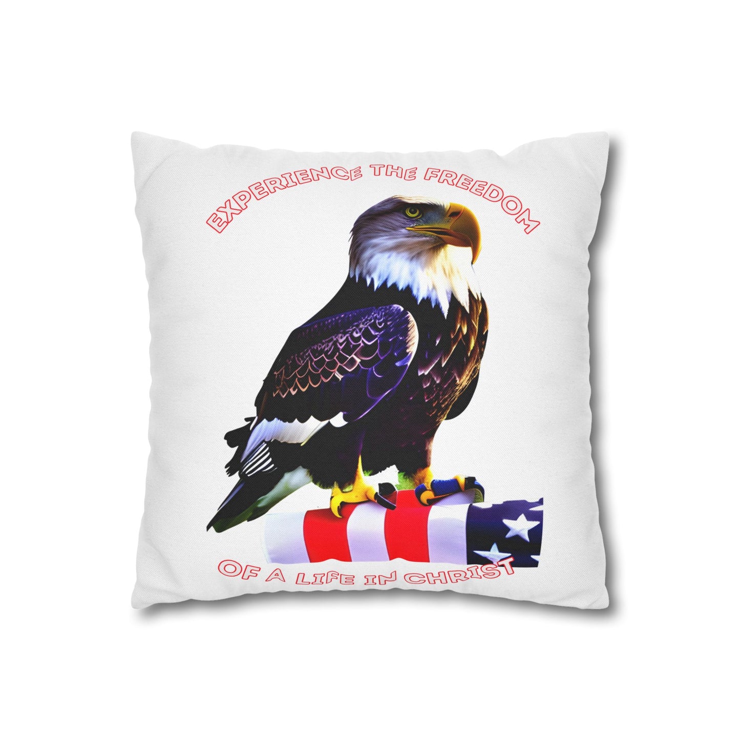 July 4th Spun Polyester Square Pillow Case