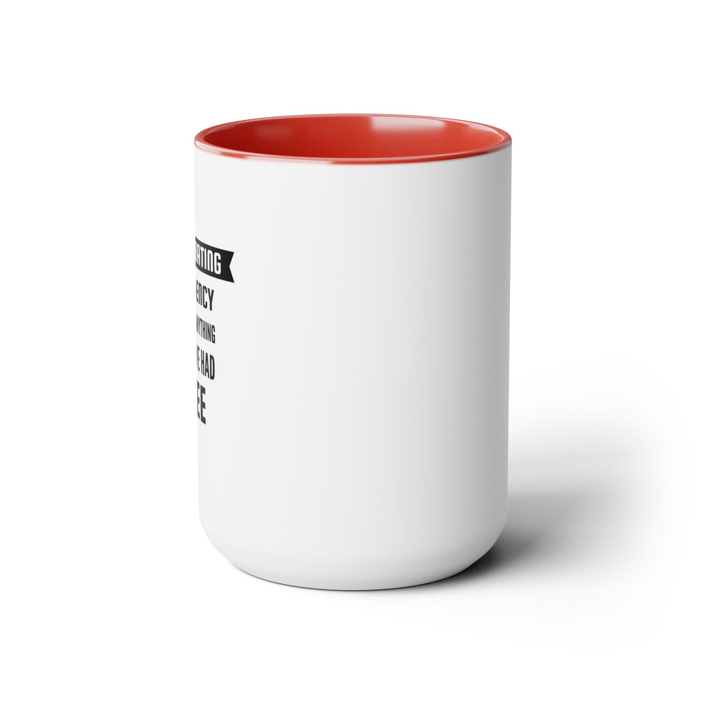 Two-Tone Funny Coffee Mugs, 15oz Coffee