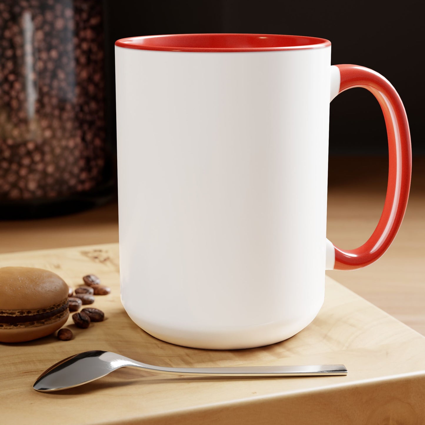 Two-Tone Funny Coffee Mugs, 15oz Coffee