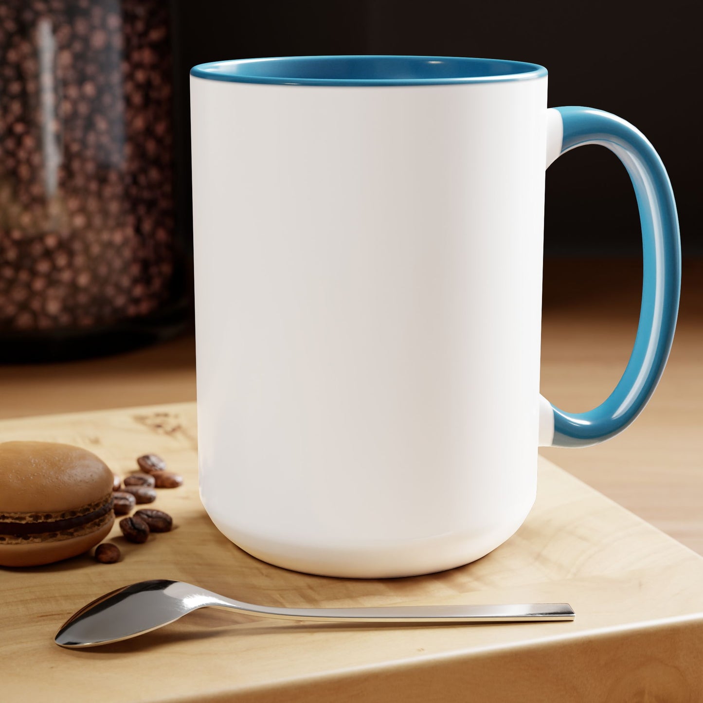 Two-Tone Funny Coffee Mugs, 15oz Coffee