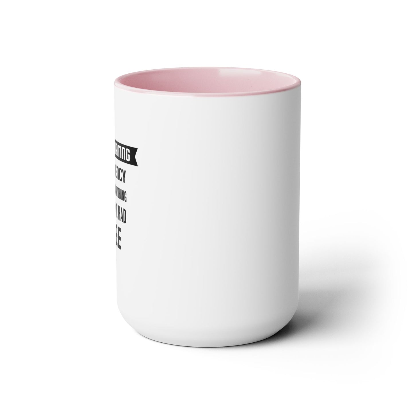 Two-Tone Funny Coffee Mugs, 15oz Coffee