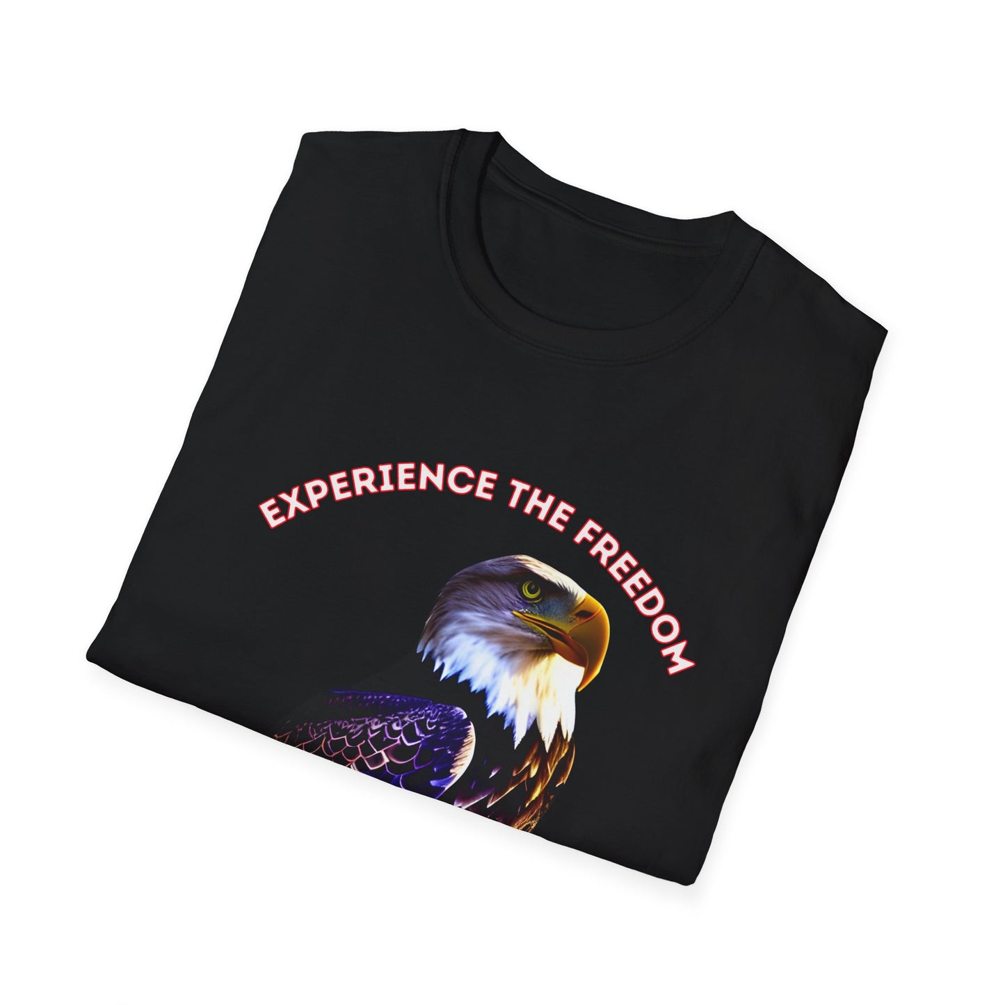 Experience the Freedom of a life in Christ Unisex soft style T-shirt