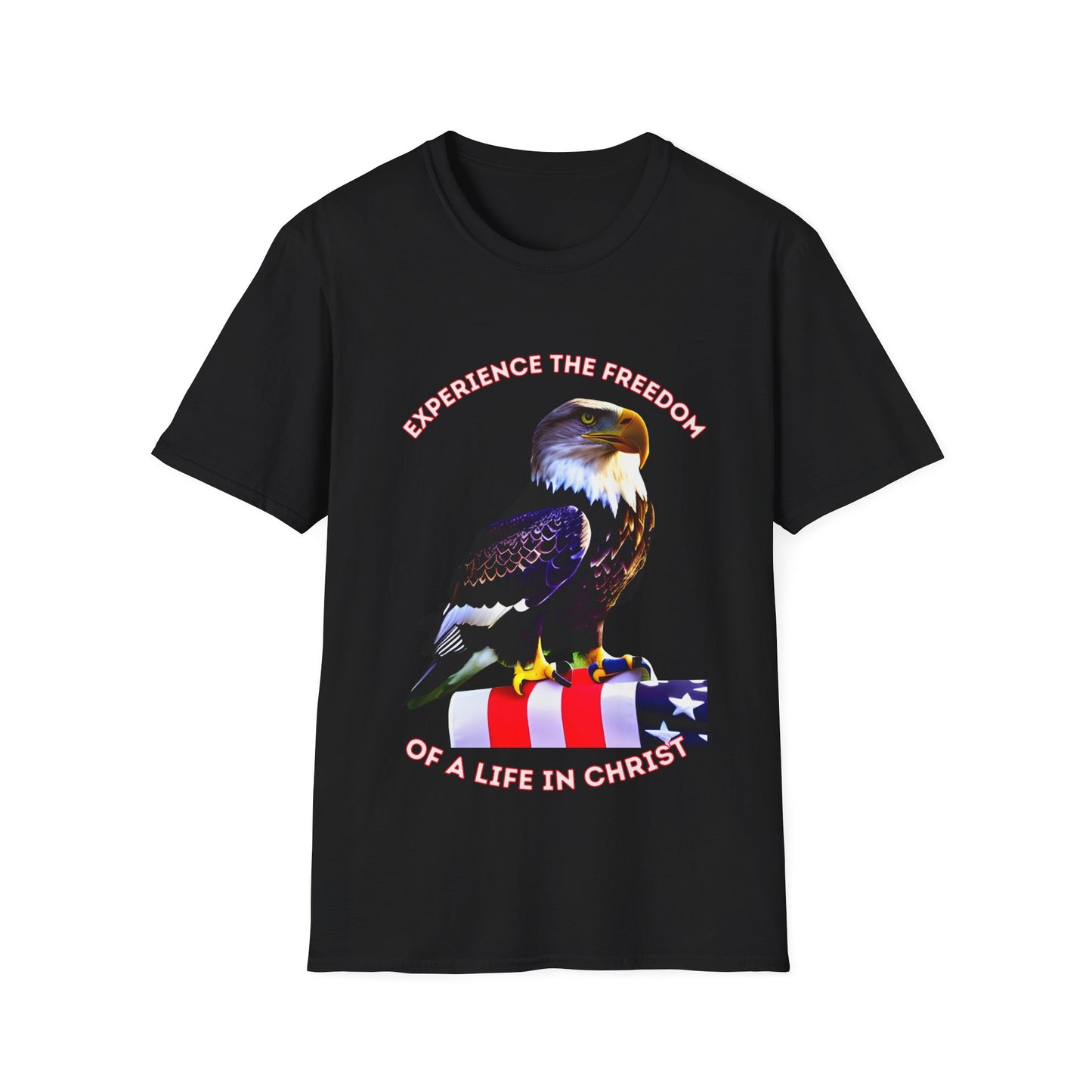 Experience the Freedom of a life in Christ Unisex soft style T-shirt