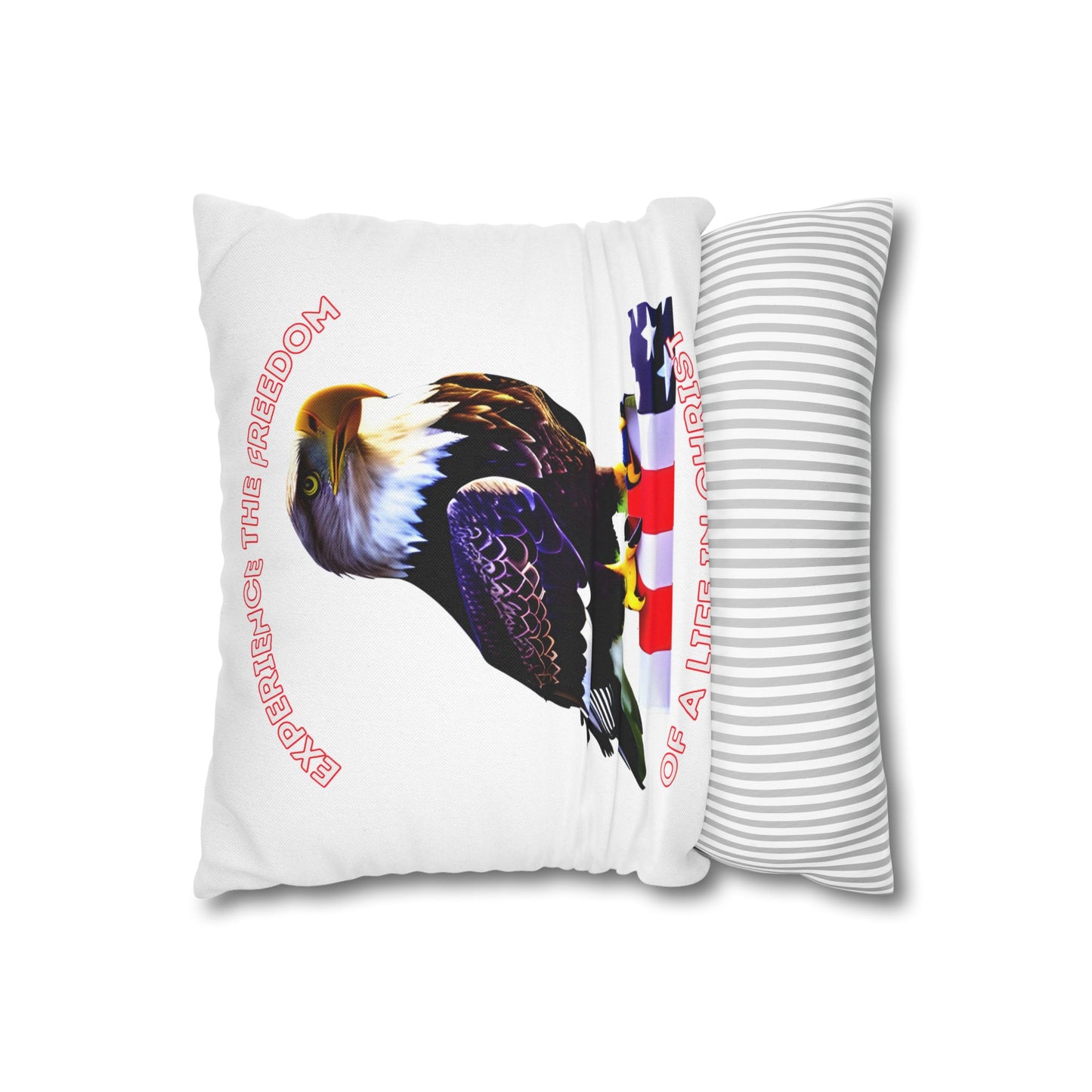 July 4th Spun Polyester Square Pillow Case