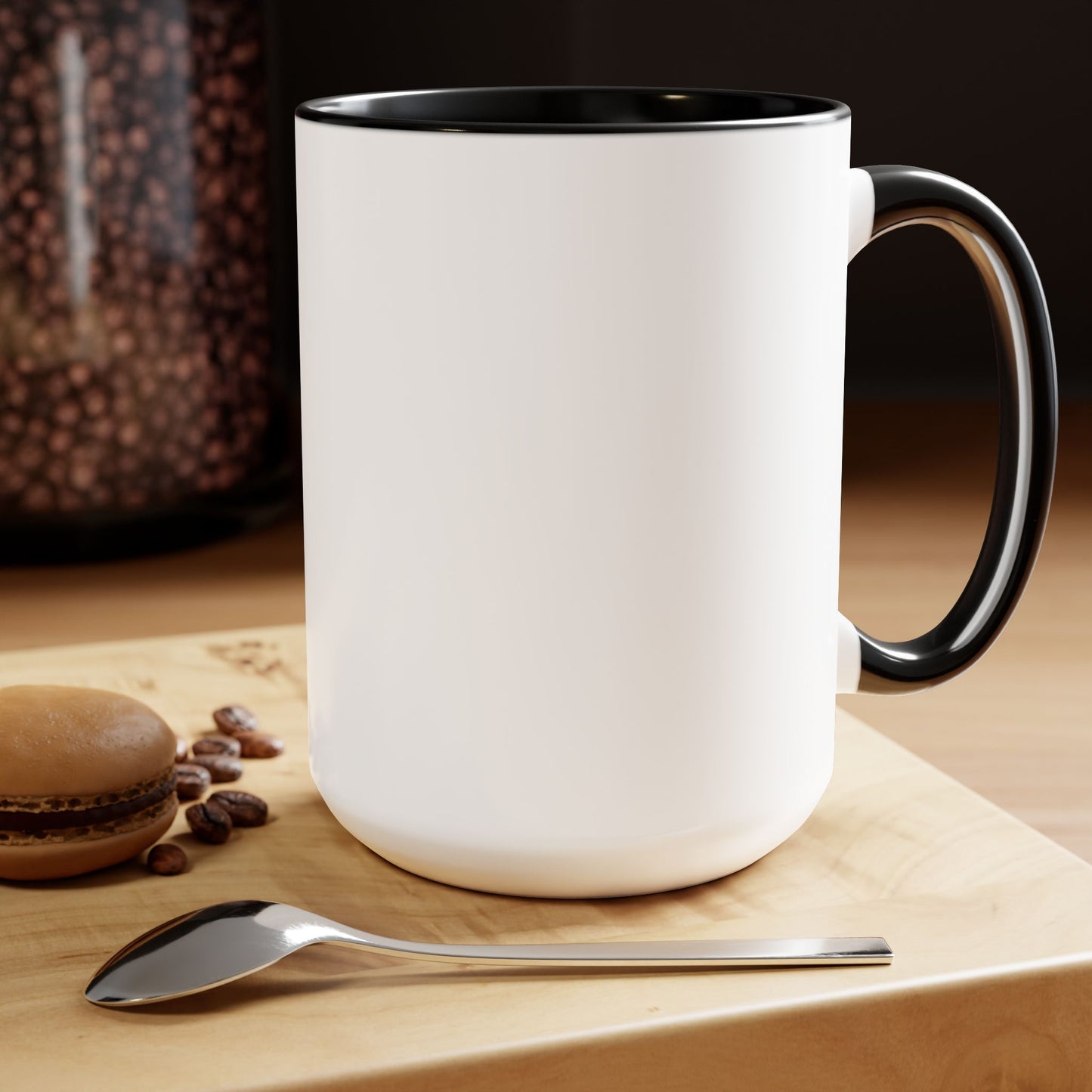 Two-Tone Funny Coffee Mugs, 15oz Coffee