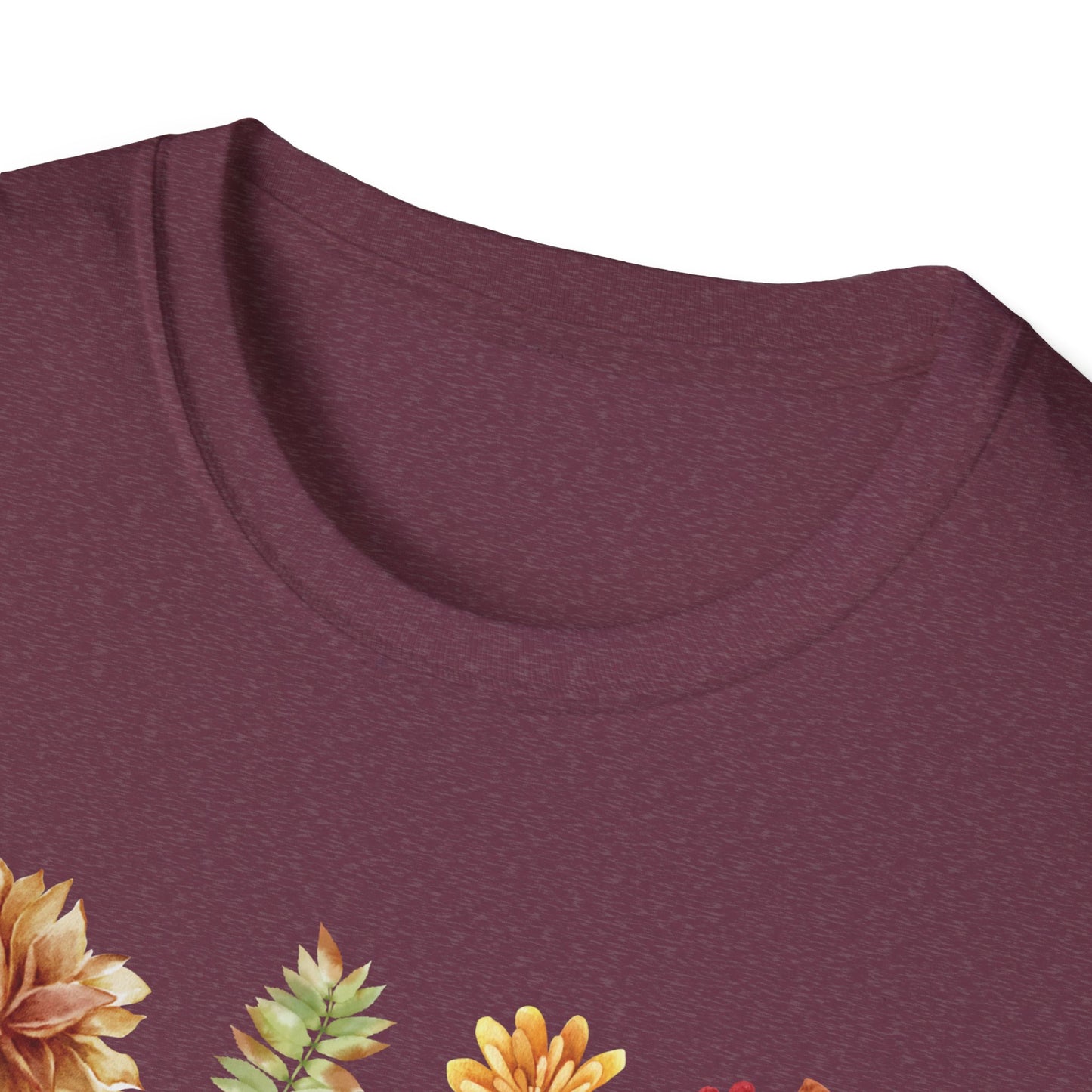 Thankful Grateful Blessed T-Shirt & Sweatshirt | Inspirational Fall Apparel | Cozy Christian Graphic Tee Unisex Softstyle T-Shirt
