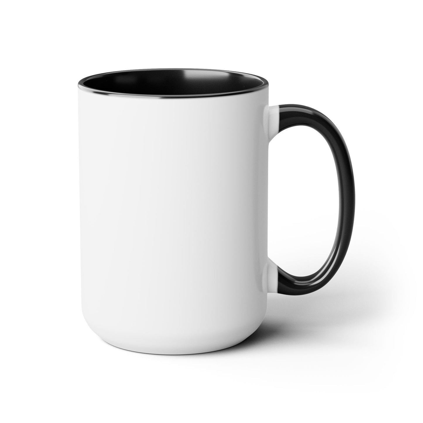 Two-Tone Funny Coffee Mugs, 15oz Coffee