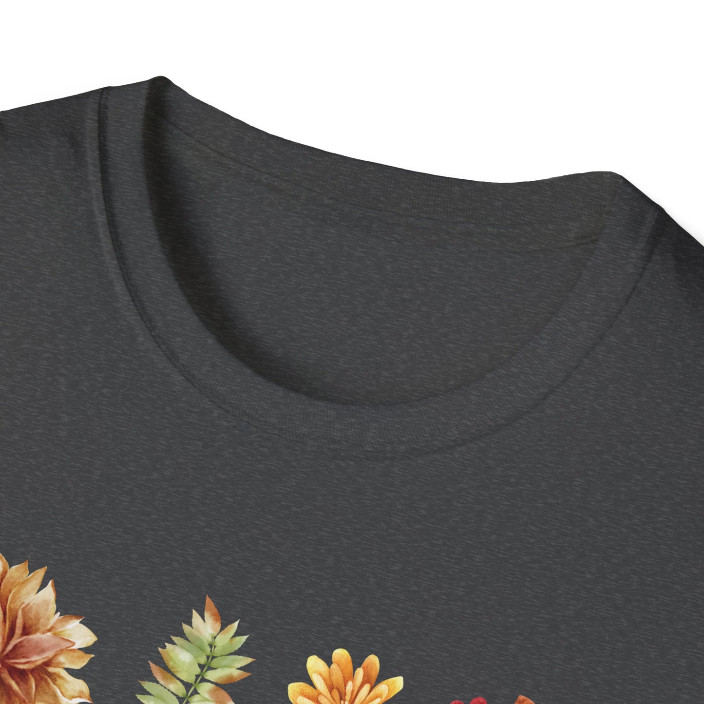 Thankful Grateful Blessed T-Shirt & Sweatshirt | Inspirational Fall Apparel | Cozy Christian Graphic Tee Unisex Softstyle T-Shirt