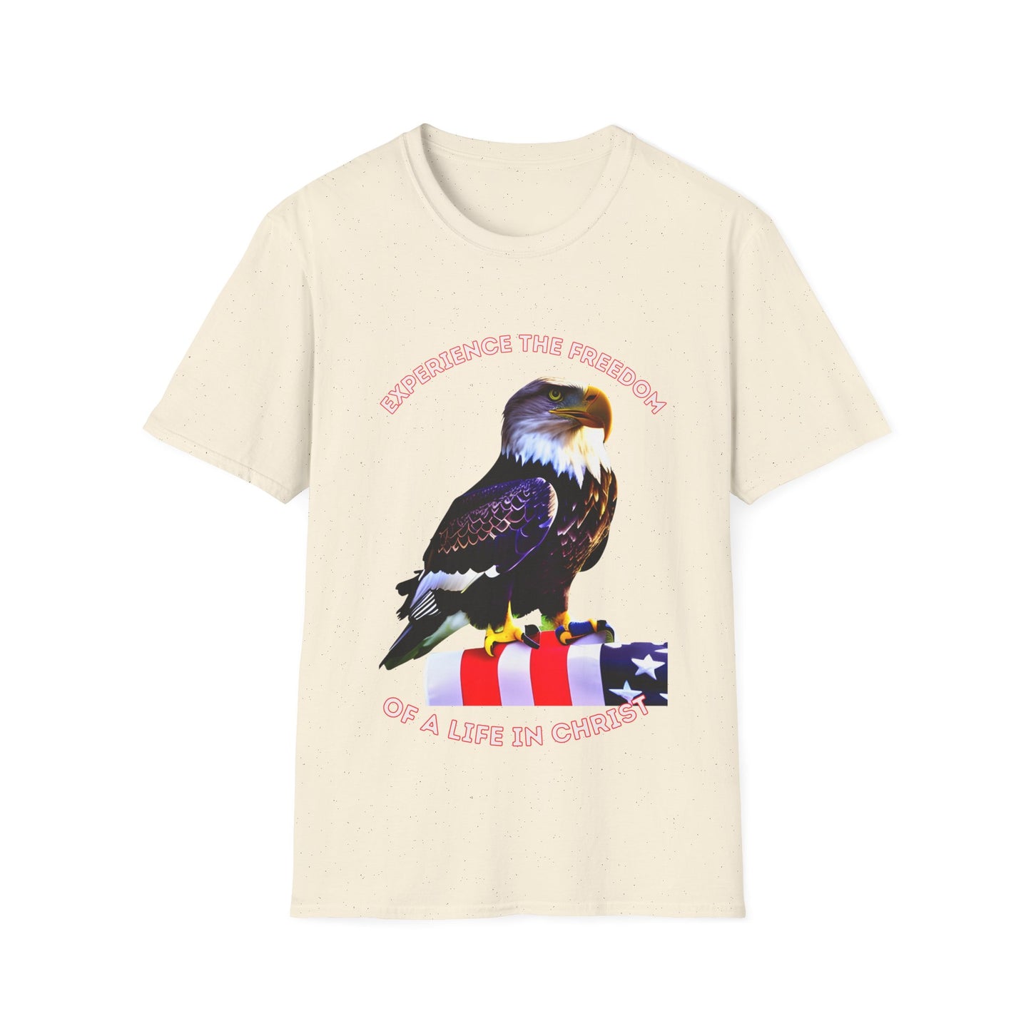 Experience the Freedom of a life in Christ Unisex soft style T-shirt
