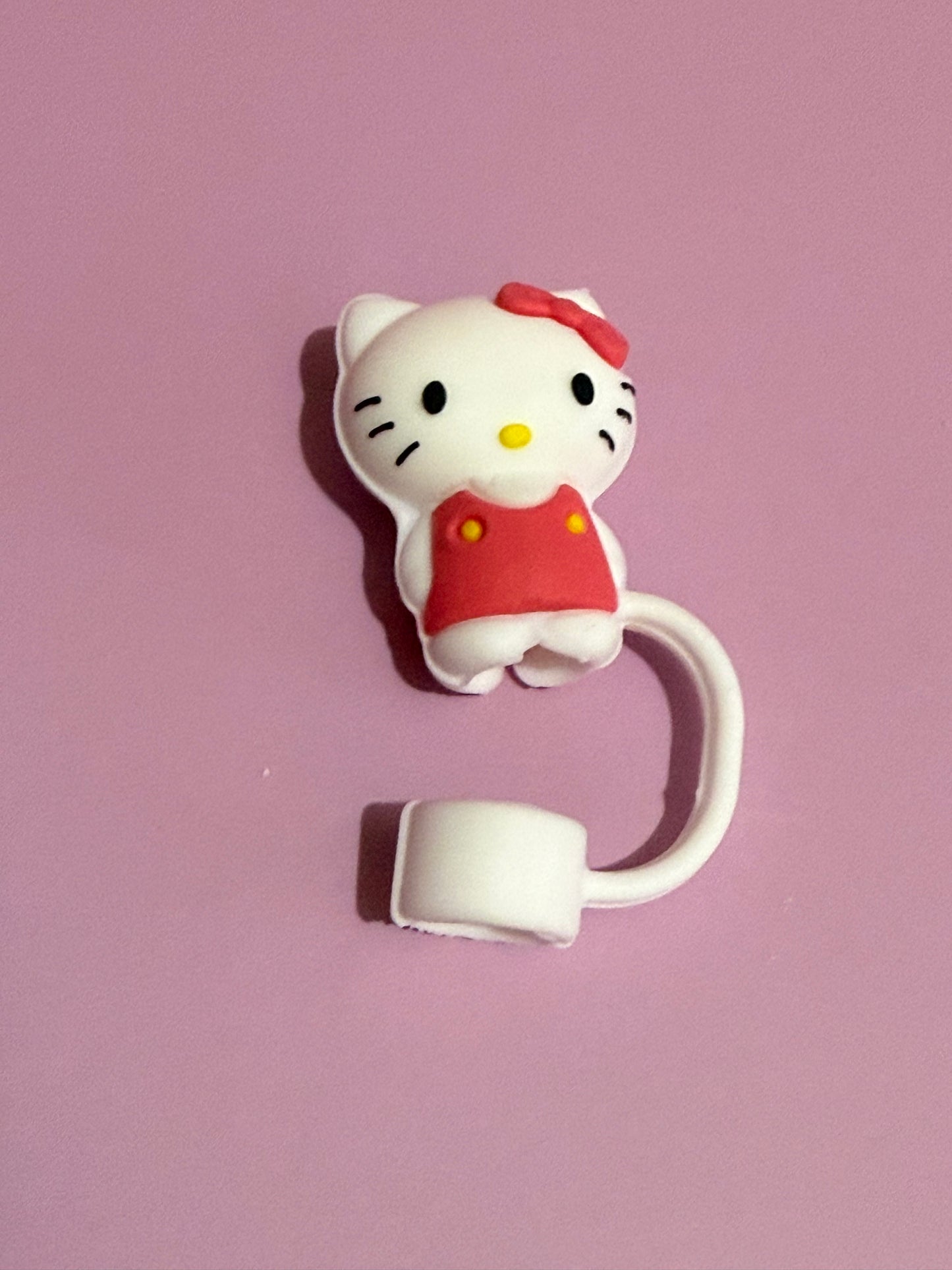 Valentine's Day Silicone Straw Topper | Heart Gnome, Bunny, Kitty