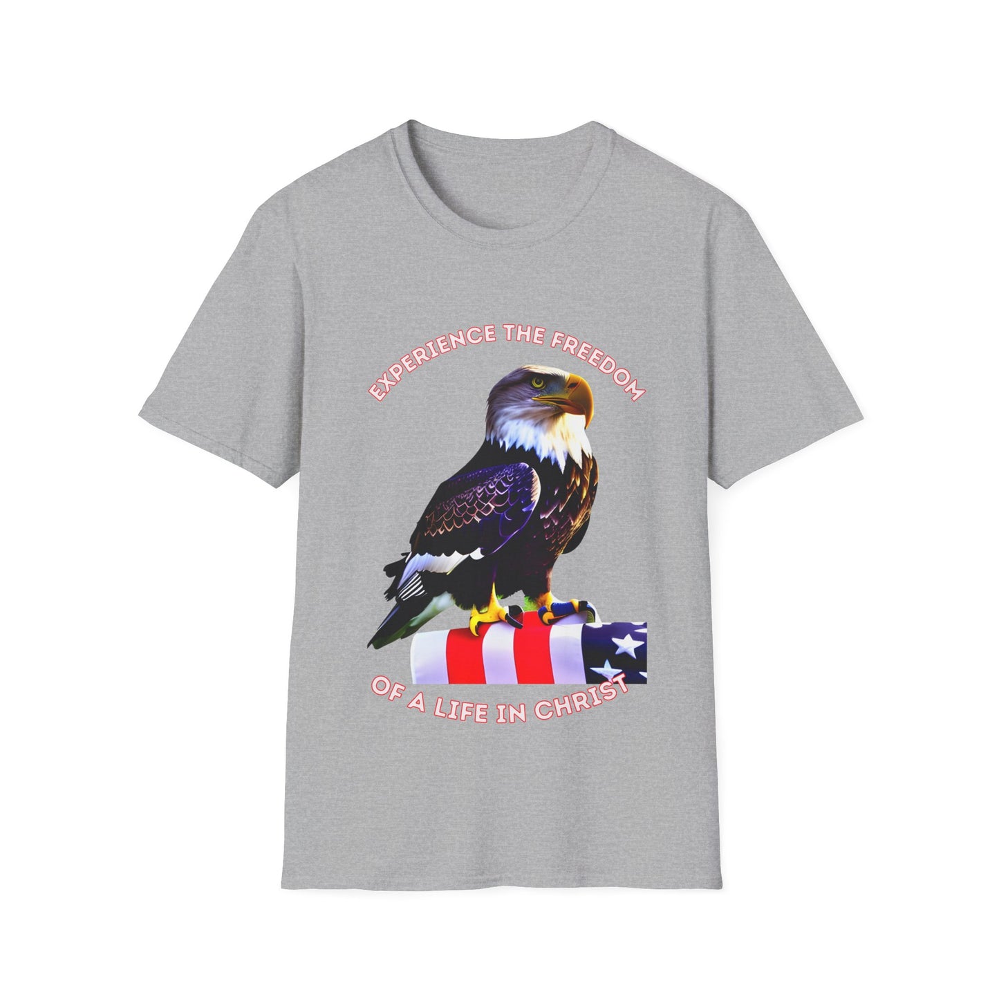 Experience the Freedom of a life in Christ Unisex soft style T-shirt