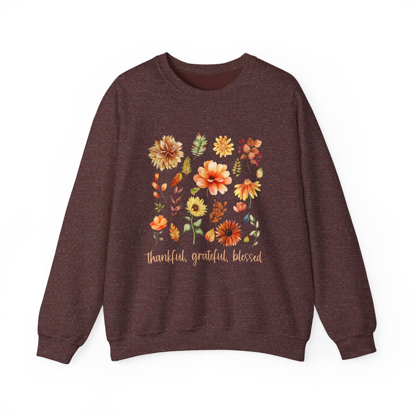 Thankful, BlessedUnisex Heavy Blend™ Crewneck Sweatshirt